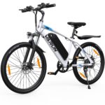 VARUN E Bike, 24 Zoll E-Bike Herren Damen mit 36 V Akku, 250 W Motor, 25 KM/H, Ebike Mountainbike mit Aluminium Rahmen, 4 Modi, Elektrofahrrad für Erwachsene/Jugendliche, Reichweite Max 50 KM