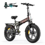ENGWE E Bike Klapprad, 48V 13Ah Removable Akku bis 120km，20×4.0 Zoll Fette Reifen, 7-Speed E-Bike für Jedes Terrain
