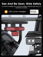 HITWAY BK6S Plus E-Bike mit 48V 27Ah Akku und 110-150km Reichweite, 20 Zoll Fat Tire City-Elektrofahrrad mit Doppeltem Gepäckkorb, 250W Motor 25km/h, 7-Gang Schaltung