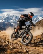 OUXI E-Bike 250W Motor Elektrofahrrad 20" x 4.0 Fatbike Hydraulische Scheibenbremsen NFC-Entsperrung 60Nm Drehmoment Vorne & Hinten Gepäckträger