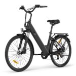 Touroll J2 /J2 ST Pro 26'' E-Bike Damen Herren City Trekkingrad mit Hydraulischen Scheibenbremsen, 250W Motor, 100km Reichweite, Abnehmbarer Akku,7 Gänge, Pedelec E-Citybike für Erwachsene