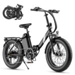 Touroll S3 Pro E-Bike Klapprad mit 1296Wh Akku, 65km-195km Reichweite, 20''x3.0'' Fat Tire Elektrofahrrad Herren Damen, 250W Motor, 50Nm Drehmoment, Ebike mit Gepäckträger, StVZO Konfor
