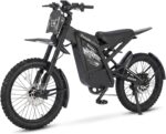 OUXI 2000 Offroad E-Bike Dirtbike Elektrofahrrad, 150Nm Drehmoment, 48V 30Ah Akku, 25 Zoll Reifen, Hydraulische Scheibenbremsen, Vollfederung, mit Blinker, E-Motocross