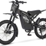OUXI 2000 Offroad E-Bike Dirtbike Elektrofahrrad, 150Nm Drehmoment, 48V 30Ah Akku, 25 Zoll Reifen, Hydraulische Scheibenbremsen, Vollfederung, mit Blinker, E-Motocross
