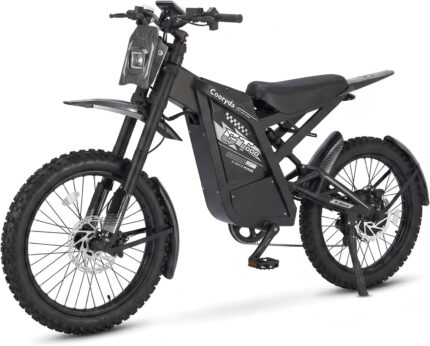 OUXI 2000 Offroad E-Bike Dirtbike Elektrofahrrad, 150Nm Drehmoment, 48V 30Ah Akku, 25 Zoll Reifen, Hydraulische Scheibenbremsen, Vollfederung, mit Blinker, E-Motocross