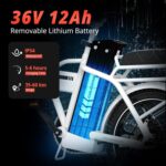 COLORWAY E Bike, Klapprad E-Fahrrad 16 Zoll, 36V 12Ah herausnehmbarem Lithium-Akku, 250W Motor, Mini-E-Bike mit 35-60km Reichweite für Erwachsene & Jugend
