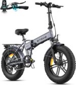 ENGWE E Bike Klapprad, 48V 13Ah Removable Akku bis 120km，20×4.0 Zoll Fette Reifen, 7-Speed E-Bike für Jedes Terrain