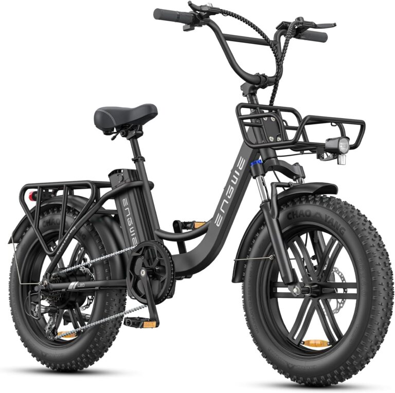 ENGWE E Bike Herren mit 48V 13Ah Batterie, 20 * 4.0 Zoll, 7-Gang Getriebe mit LCD-Display, 250W Motor & 25km/h, Reichweite bis zu 120km L20/L20 Boost