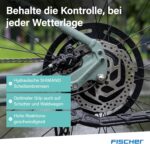 Fischer E-Bike MTB Montis 2.2 Active Elektrofahrrad für Damen und Herren, RH 43, Heckmotor 50 Nm, 48 V Akku