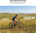 Touroll U2/U3 Pro E-Bike, 29" E-Mountainbike für Herren/Damen mit hydraulischer Scheibenbremse,Vollfederung, 48V 15Ah Akku, Reichweite bis zu 150 km, 70 Nm Drehmoment, 7-Gang-Offroad-Elektrofahrrad