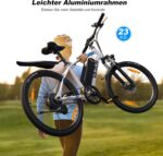 VARUN E Bike, 24 Zoll E-Bike Herren Damen mit 36 V Akku, 250 W Motor, 25 KM/H, Ebike Mountainbike mit Aluminium Rahmen, 4 Modi, Elektrofahrrad für Erwachsene/Jugendliche, Reichweite Max 50 KM