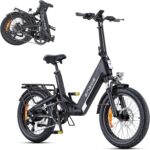 ENGWE E Bike mit APP, ebike 48V 13.5Ah Akku bis 135km, Drehmomentsensor & hydraulische Bremsen, 20 * 3.0 Reifen, 2 Stunden aufgeladen