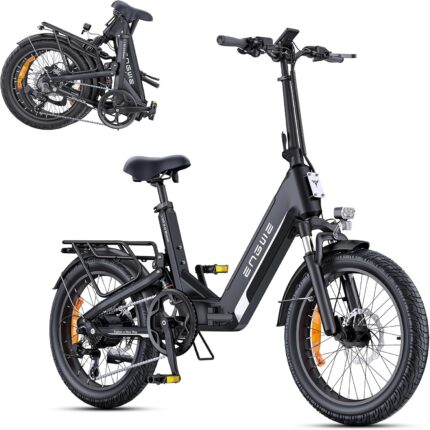 ENGWE E Bike mit APP, ebike 48V 13.5Ah Akku bis 135km, Drehmomentsensor & hydraulische Bremsen, 20 * 3.0 Reifen, 2 Stunden aufgeladen