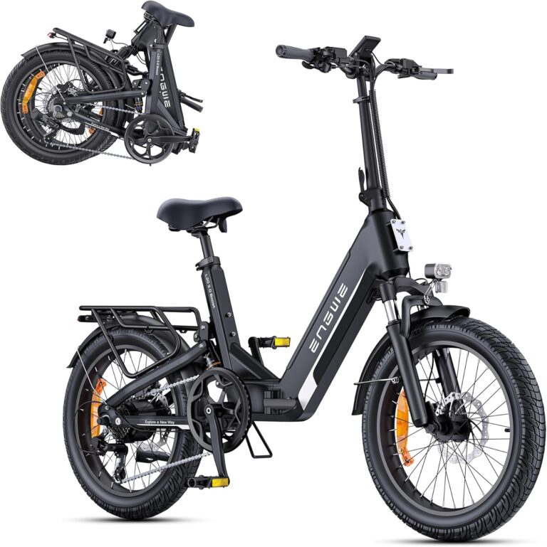 ENGWE E Bike mit APP, ebike 48V 13.5Ah Akku bis 135km, Drehmomentsensor & hydraulische Bremsen, 20 * 3.0 Reifen, 2 Stunden aufgeladen