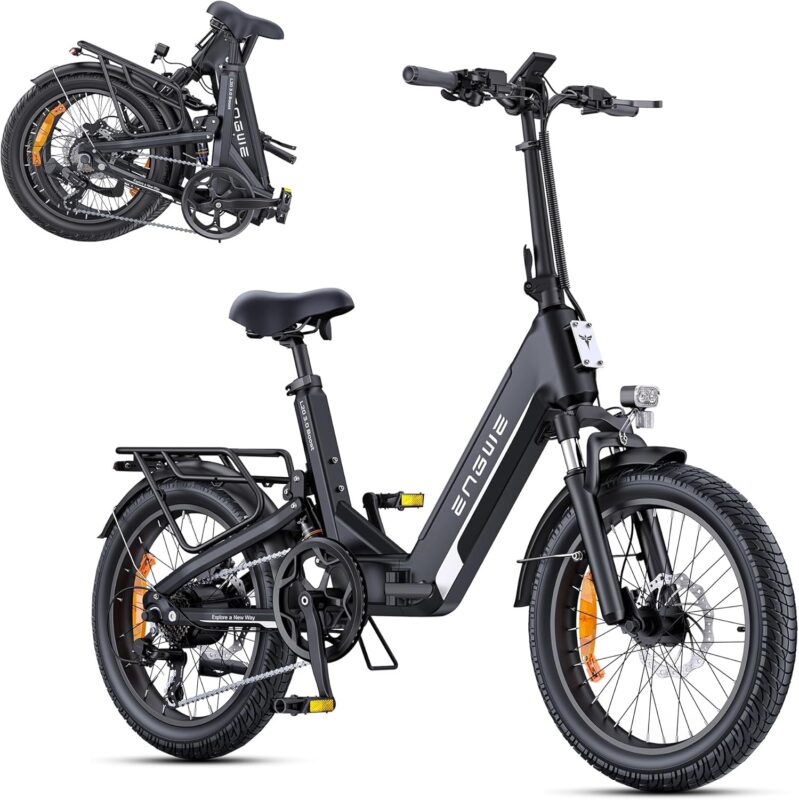 ENGWE E Bike mit APP, ebike 48V 13.5Ah Akku bis 135km, Drehmomentsensor & hydraulische Bremsen, 20 * 3.0 Reifen, 2 Stunden aufgeladen