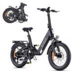 ENGWE E Bike mit APP, ebike 48V 13.5Ah Akku bis 135km, Drehmomentsensor & hydraulische Bremsen, 20 * 3.0 Reifen, 2 Stunden aufgeladen