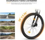 Touroll U2/U3 Pro E-Bike, 29" E-Mountainbike für Herren/Damen mit hydraulischer Scheibenbremse,Vollfederung, 48V 15Ah Akku, Reichweite bis zu 150 km, 70 Nm Drehmoment, 7-Gang-Offroad-Elektrofahrrad